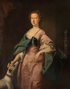 Elizabeth Hancock, Mrs Henry IV Jones (1709/10-1784) with a Greyhound