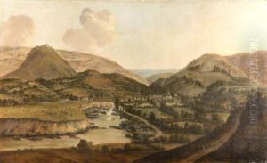 Llangollen and the Dee Bridge by Peter Tillemans