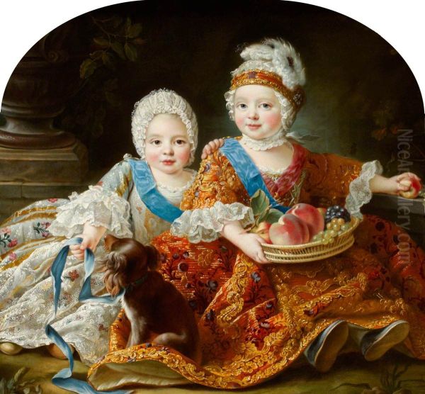Louis Auguste, duc de Berry (later King Louis XVI, King of France [1754-1793] and Louis-Stanislas-Xavier, comte de Provence (later King Louis XVIII, King of France [1755-1824]) as Children - view 1