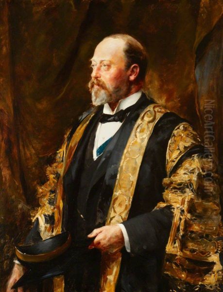 The Prince of Wales (later King Edward VII [1841-1910]) in the Robes of Chancellor of the University of Wales - view 1