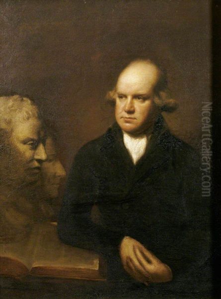 The Reverend Sir Herbert Croft, 5th Bt (1751-1816) with a Bust of Samuel Johnson - view 1