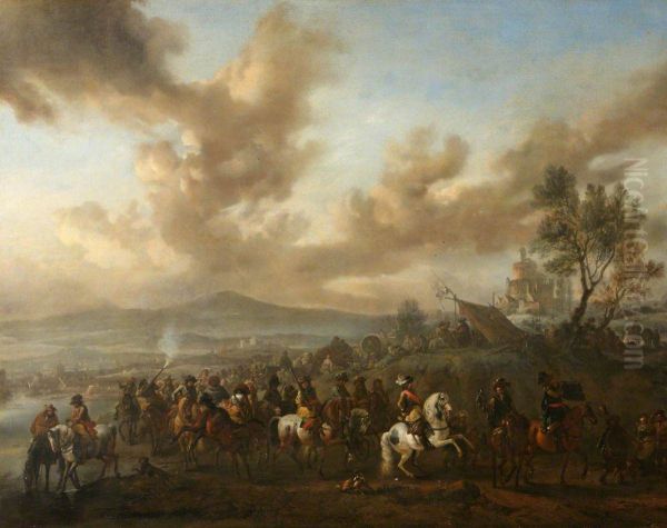 Le defile du duc de Vendome - view 1