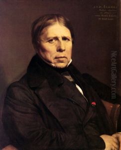 self-portrait by Jean Auguste Dominique Ingres