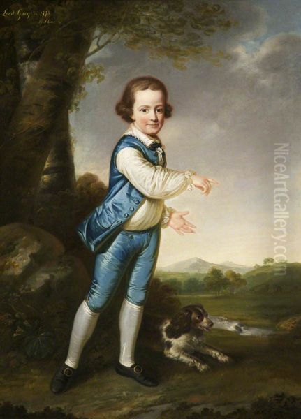 George Harry Grey, 6th Earl of Stamford (1765-1845), as a young boy - view 1