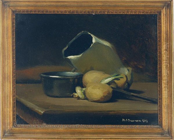 Still Life With Onions, Pan And Jug - view 1