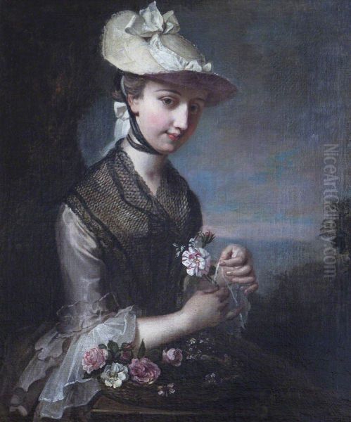 Young Woman with Roses ('Spring') - view 1
