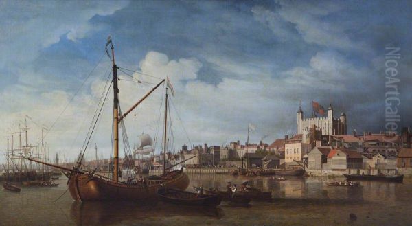 The Thames by the Tower of London - view 1
