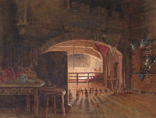 Pixies dancing in a Ring by the Firelight - view 1