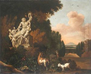 Landscape with Goats and a Statue of Laocoon Landscape with Goats and a Statue of Laocoon