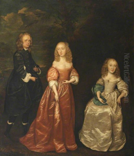 Elizabeth Murray, Countess of Dysart (1626-1698), with her First Husband, Sir Lionel Tollemache (1624-1669), and her Sister, Margaret Murray, Lady Maynard (c.1638-1682) - view 1