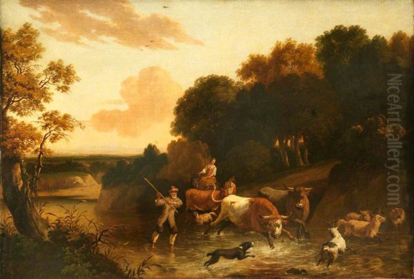 Landscape with Cattle, Sheep and Goats - view 1