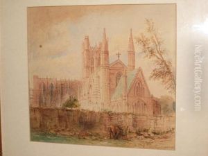 Chester Cathedral From Hop Pole Yard by William Chapman