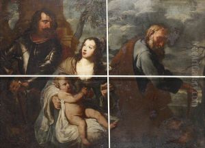 Rest on the Flight into Egypt with Saint George