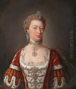 Princess Augusta of Saxe-Gotha-Altenburg, Princess of Wales (1719-1772) by Jean-Baptiste van Loo