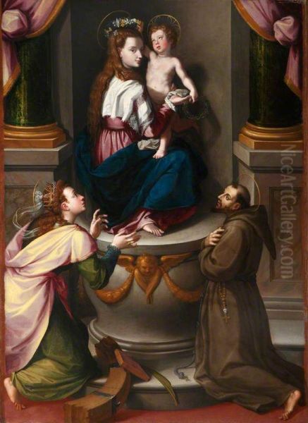 The Madonna and Child with Saint Catherine of Alexandria and Saint Francis of Assisi - view 1