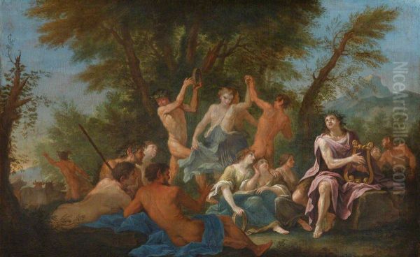 Apollo with Nymphs and Satyrs and Mercury stealing the Cattle of Admetus - view 1