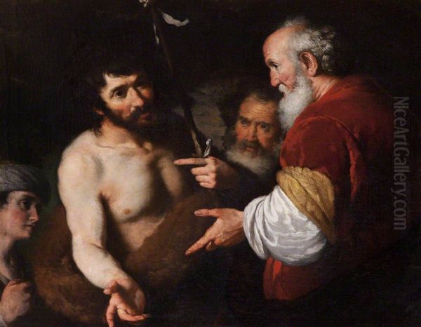 Saint John the Baptist interrogated about Christ - view 1