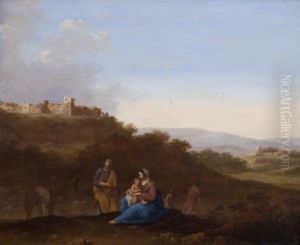 Landscape with the Rest on the Flight into Egypt by Cornelius van Poelenburgh