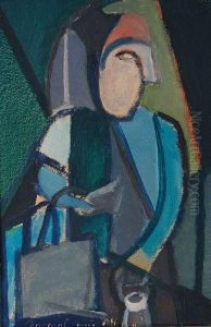 Femme En Bleue by Youla, Jules Chapoval