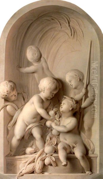 Putti enacting an Allegory of Summer - view 1