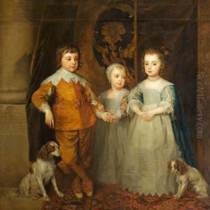 The Three Eldest Children of King Charles I (after Van Dyck) by Sir Anthony Van Dyck
