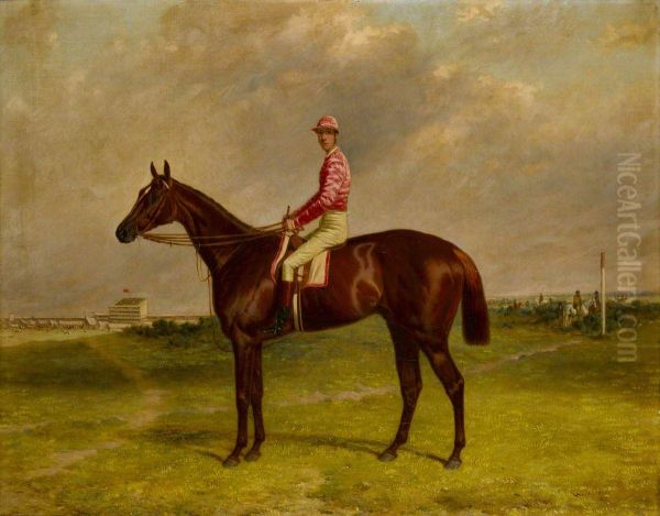 'Hermit' with Jockey up - view 1