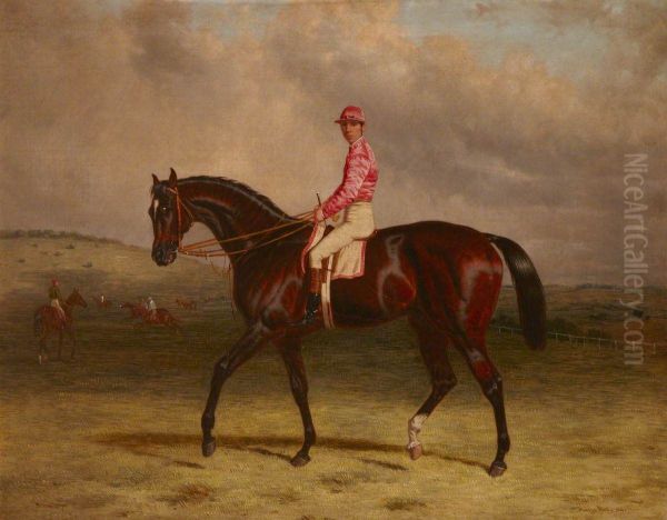 'Broomilaw' with Jockey up on Epsom Downs - view 1