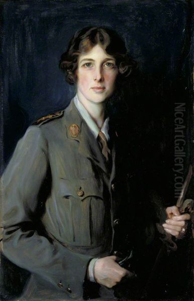Lady Edith Helen Chaplin, Marchioness of Londonderry, DBE (1878-1959) in Uniform of the Women's Army Auxiliary Corps - view 1