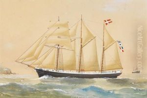 Danischer Dreimasttoppsegelschoner "erik Af Thuro" Danischer Dreimasttoppsegelschoner "erik Af Thuro"