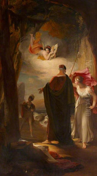 Prospero and Miranda (from William Shakespeare's The Tempest, Act I scene ii) - view 1