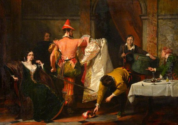 Catherine and Petruchio (from William Shakespeare's 'The Taming of the Shrew', Act iv, Sc.i) - view 1