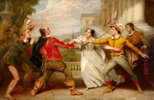 The Duel between Sir Toby and Sebastian (from William Shakespeare's 'Twelfth Night', Act IV, sc.i) - view 1