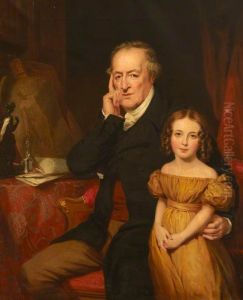 George O'Brien Wyndham, 3rd Earl of Egremont (1751-1837) and his Granddaughter Harriet King (?)