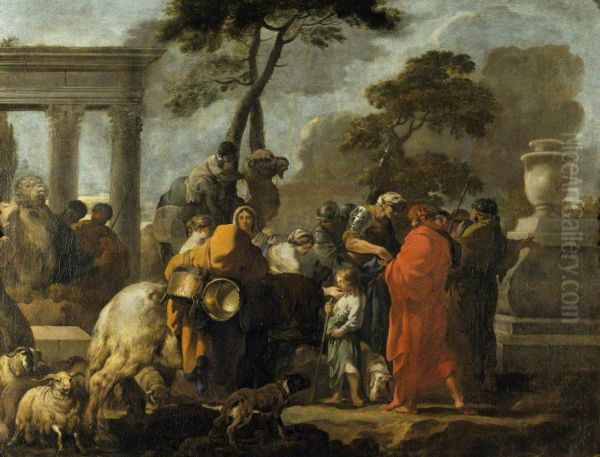The Selling of Joseph by his Brothers - view 1