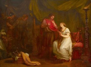Diomed and Cressida (from William Shakespeare's 'Troilus and Cressida', Act V, scene ii) by Angelica Kauffmann