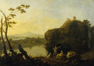 View on the Arno, Italy (A Summer Evening; On the Arno - I) by Richard Wilson