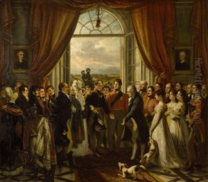The Allied Sovereigns at Petworth, 24 June, 1814 by Thomas Phillips