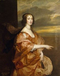 The Honourable Anne Boteler (c.1610-1669), Countess of Newport, Later Countess of Portland by Sir Anthony Van Dyck
