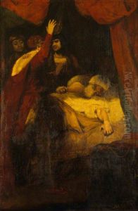 The Death of Cardinal Beaufort (1377-1447) (from William Shakespeare's Henry VI, Part II, Act III, Scene iii) by Of Sir Joshua Reynolds