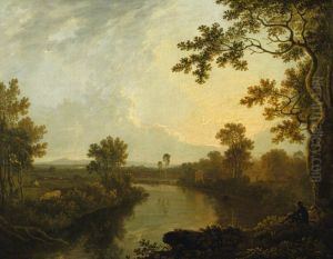 View on the River Dee, near Eaton Hall, Cheshire View on the River Dee, near Eaton Hall, Cheshire