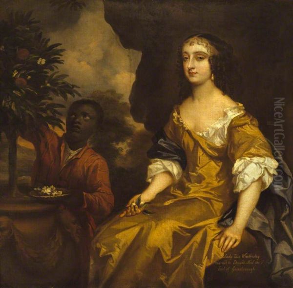Lady Elizabeth Wriothesley, Lady Elizabeth Noel (d.c.1680) and her Black Page - view 1
