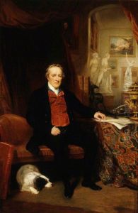 George O'Brien Wyndham, 3rd Earl of Egremont (1751-1837) in the North Gallery, Petworth
