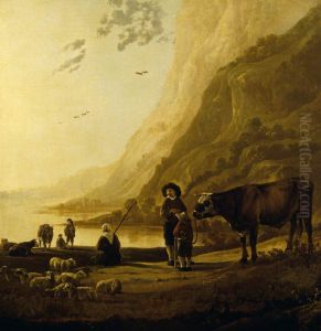 A Landscape with a Herdsman and Bull