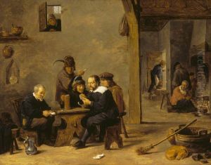 The Card Players by David Teniers the Younger