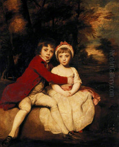 John Parker, later 1st Earl of Morley (1772-1840),  and his Sister Theresa Parker, later the Hon. Mrs George Villiers (1775-1856), as children