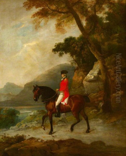 An Officer on Horseback - view 1