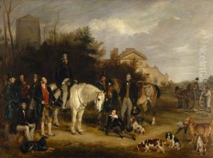 A Shooting Party at Ranton Abbey, Staffordshire by Francis Grant
