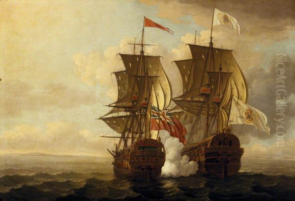 The Capture of the Spanish Galleon 'Nuestra Senora de Covadonga', 20 April 1743 - view 1