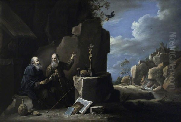 Elijah and the Ravens (after Teniers) - view 1