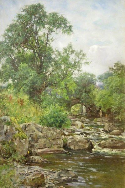 A Trout Stream near Chagford, Devon - view 1